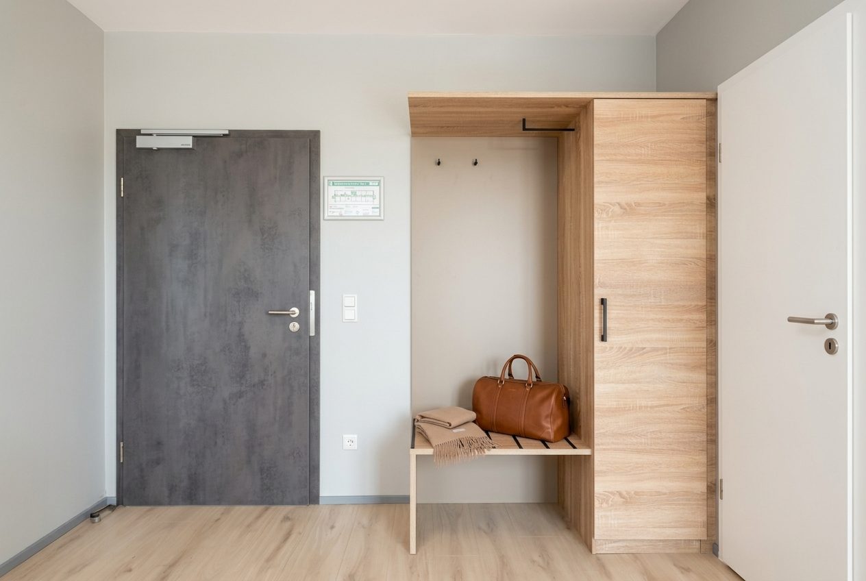 Eingangsbereich mit Garderobe und Ablage